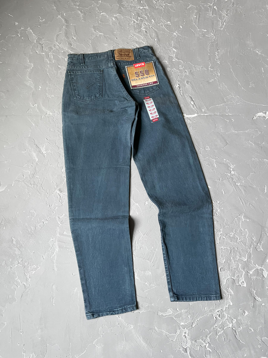 1990s Deadstock Faded Blue Levi's 550 Orange Tabs [29 x 32