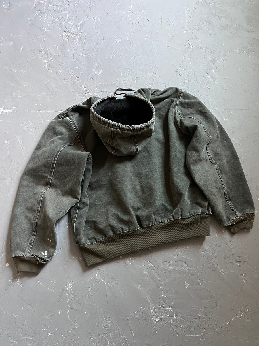 Carhartt Faded Moss Green Hooded Jacket [L]