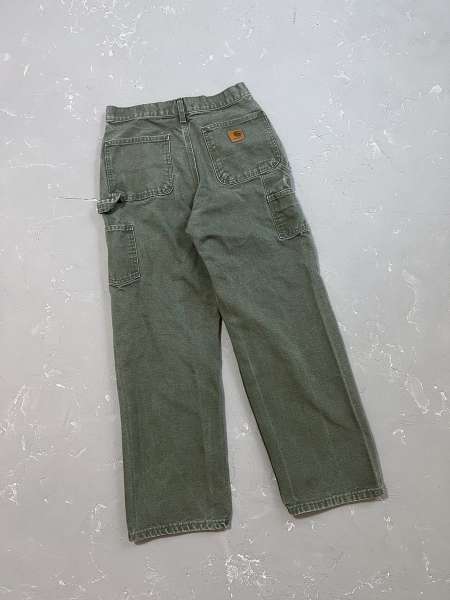Carhartt, Jeans, Carhartt Green Senim Pants Distressed G2