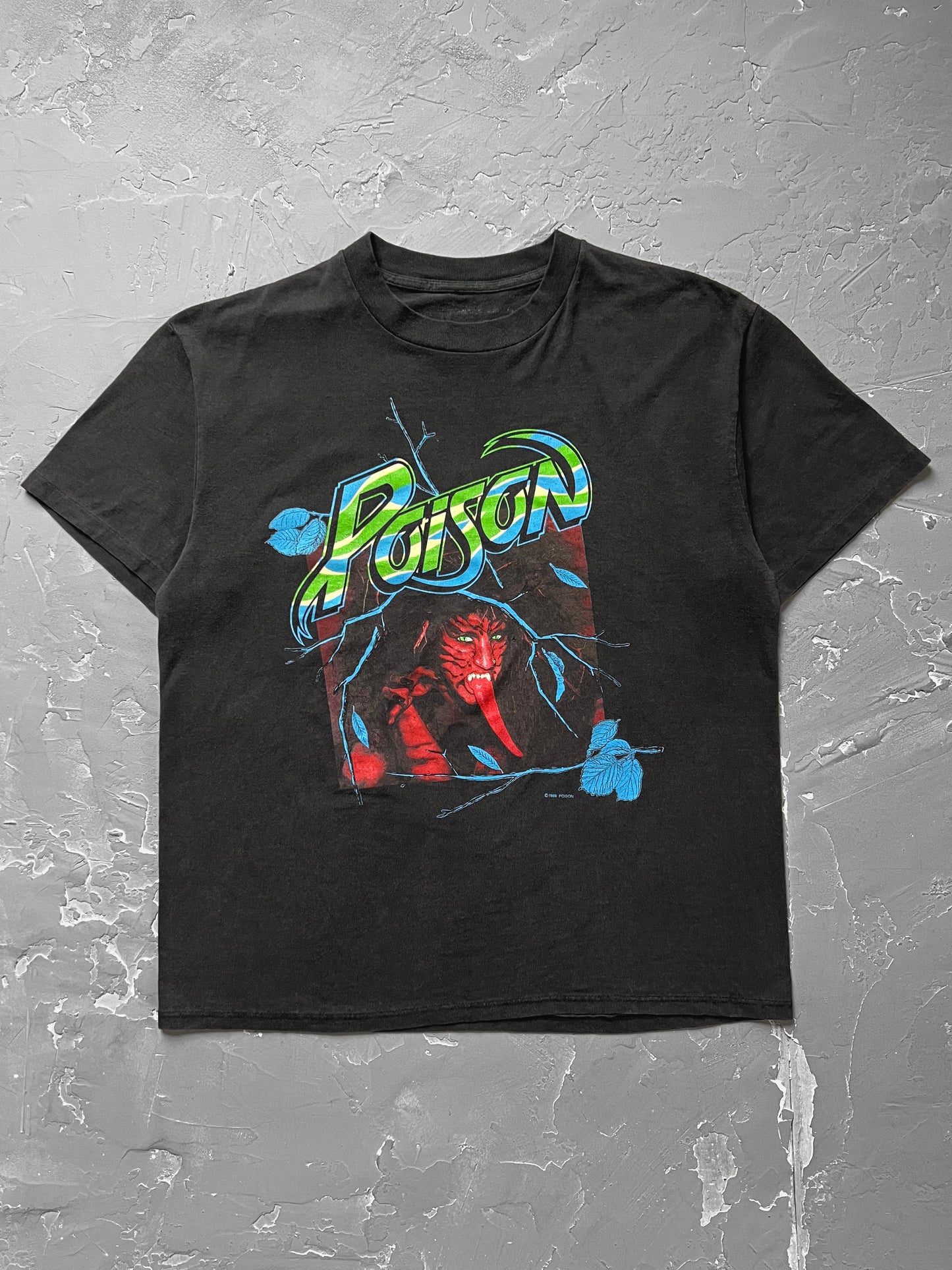 1988 Poison “Open Up and Say... Ahh!” Tee [L]