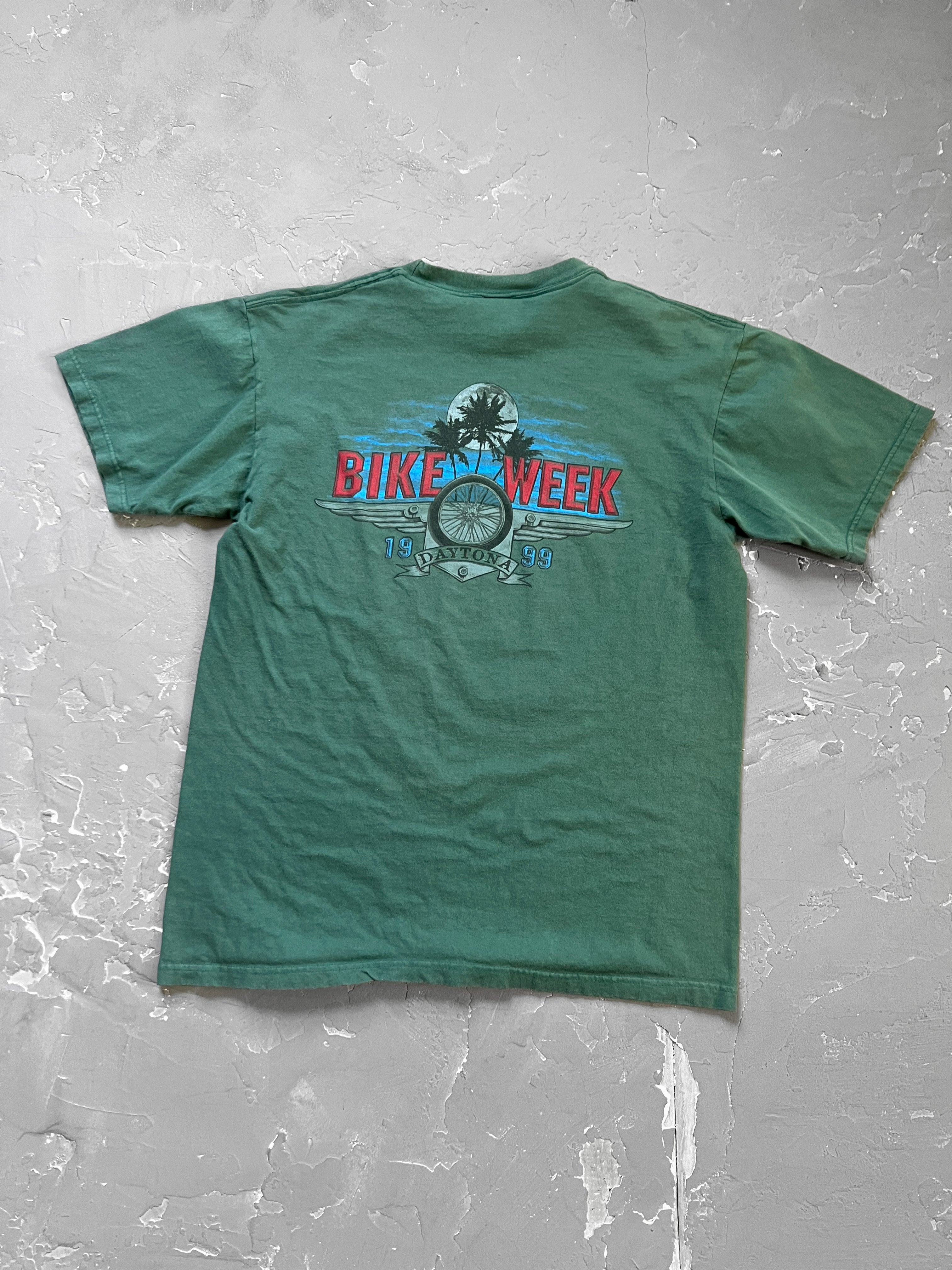 1999 Green Daytona Bike Week Tee [L]
