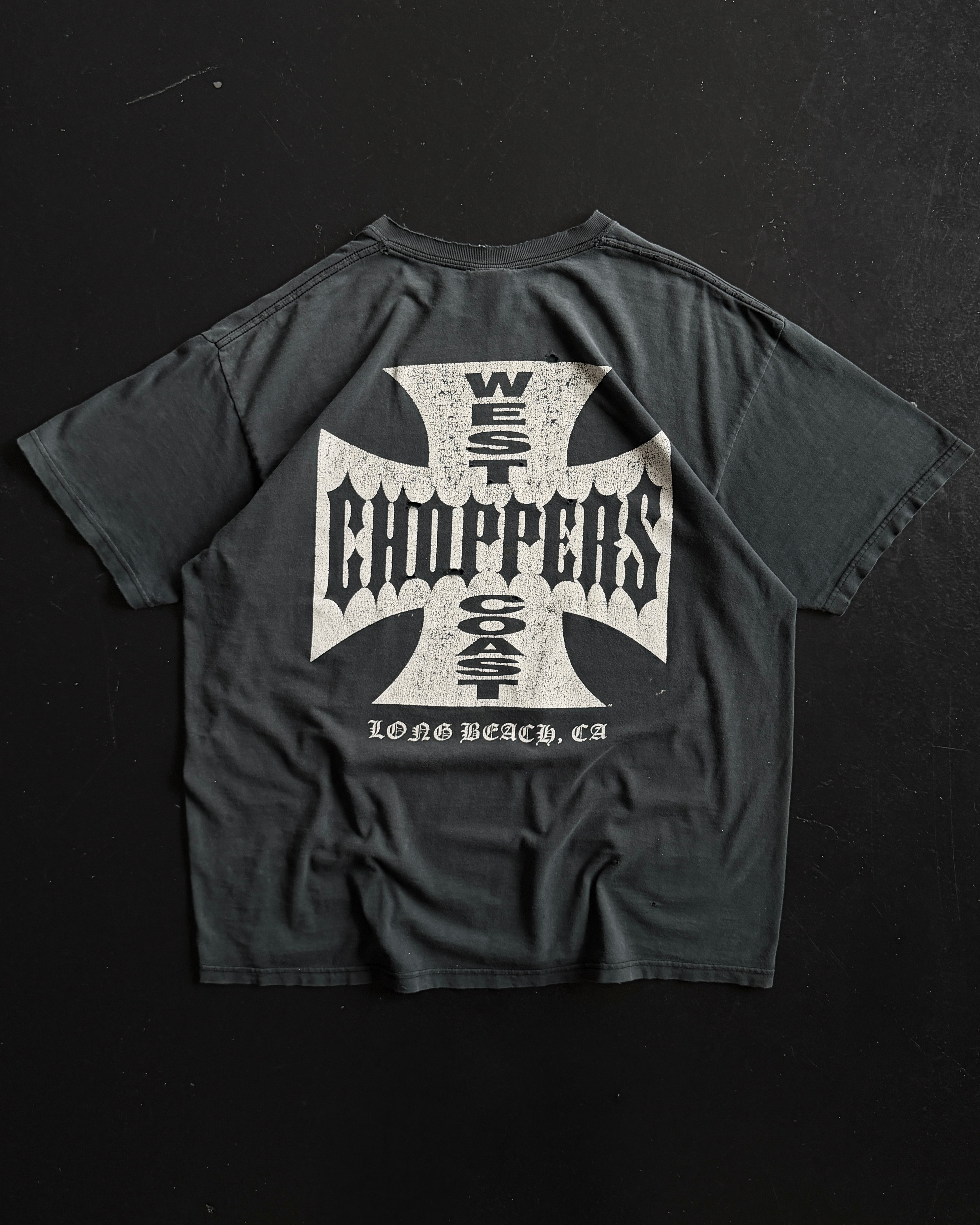 1990S FADED BLACK WEST COAST CHOPPERS TEE
