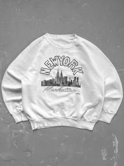 1980s New York Raglan Sweatshirt [M]