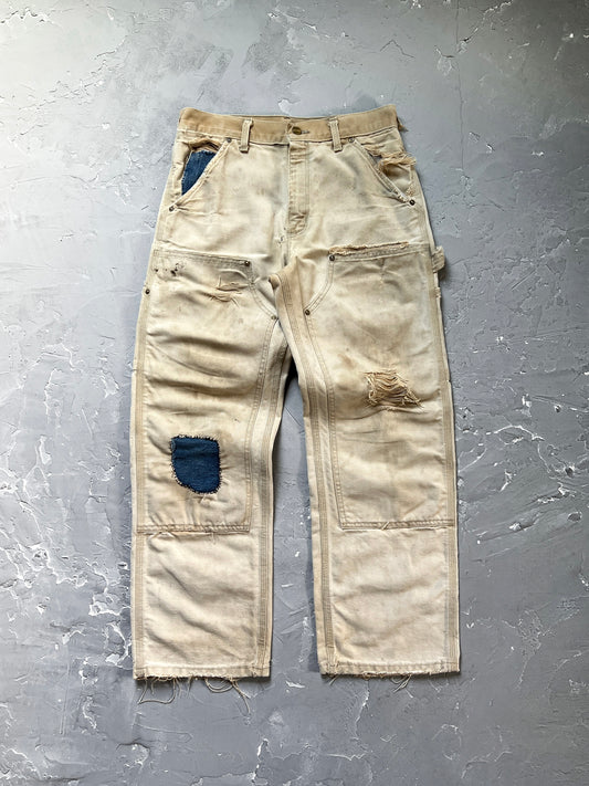 1996 Carhartt Sun Faded & Repaired Double Knee Pants [30 x 30]