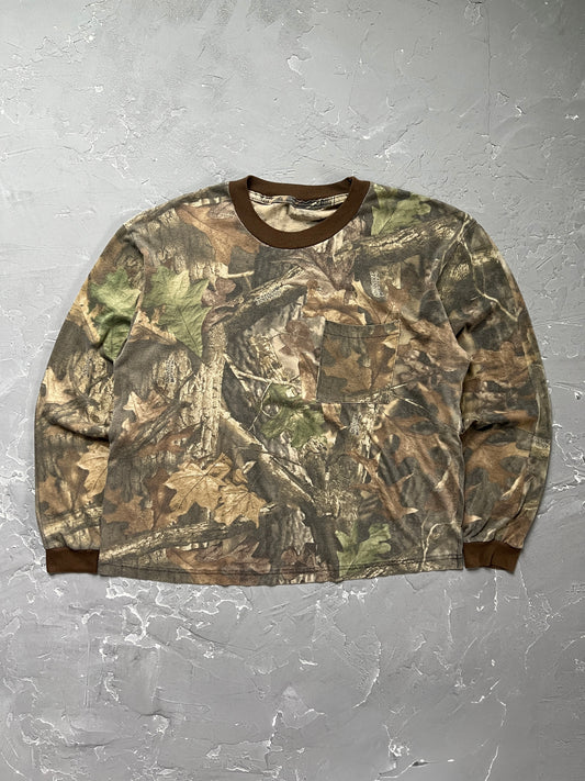 1990s Boxy Realtree Camo L/S Tee [XL]