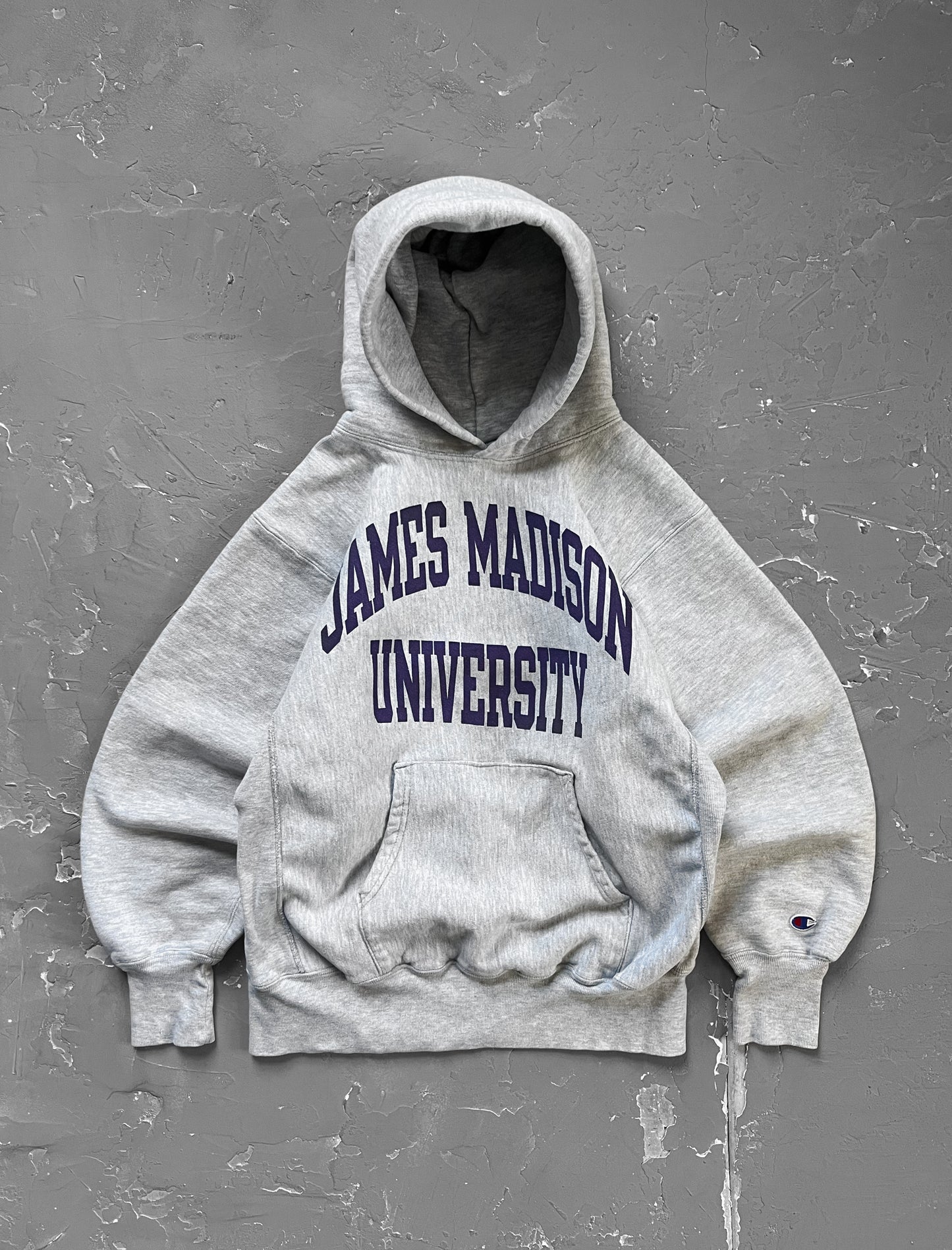 1990s “James Madison University” Champion Reverse Weave Hoodie [M]