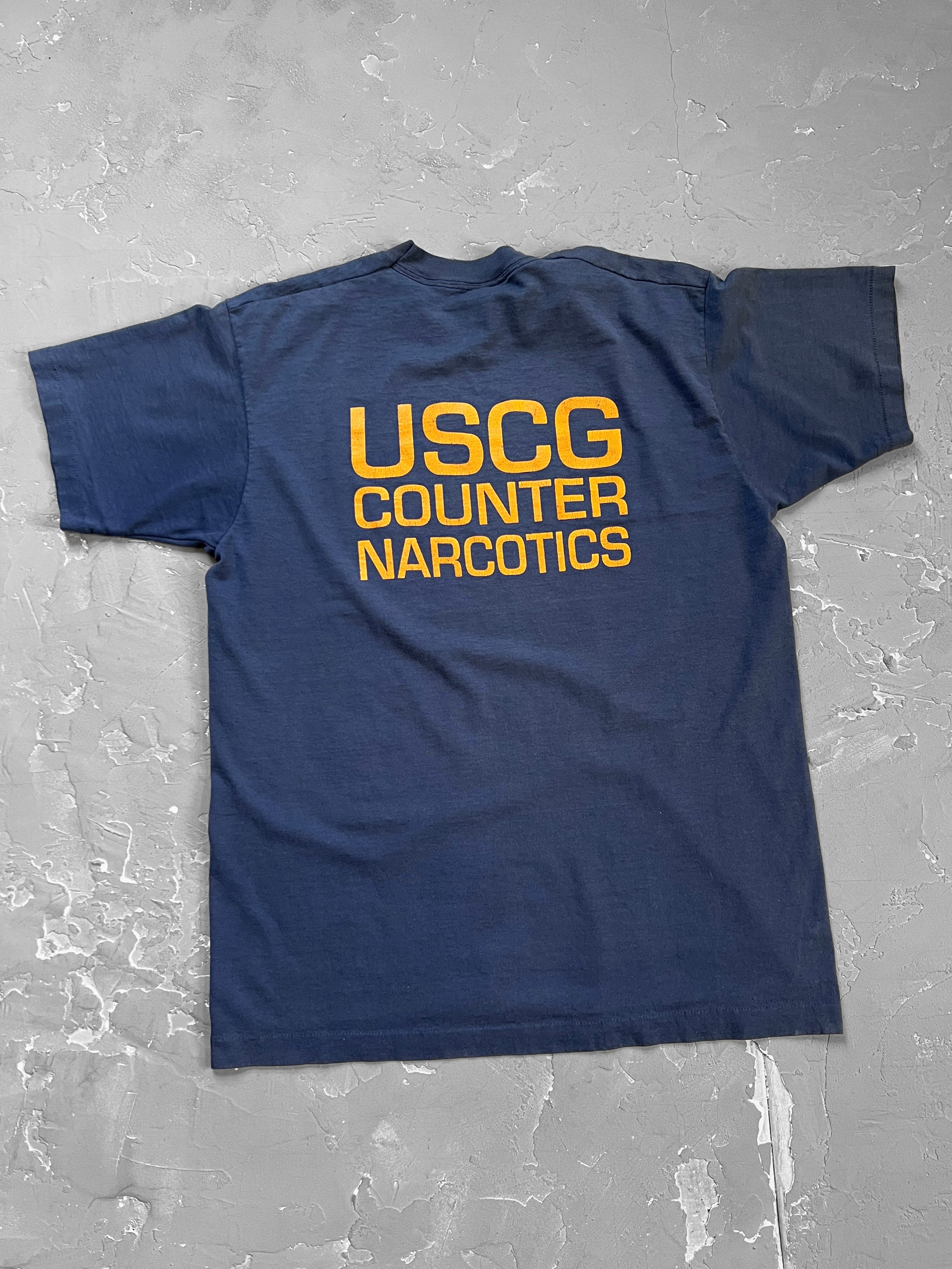 1980s Faded USCG Counter Narcotics Tee [L]