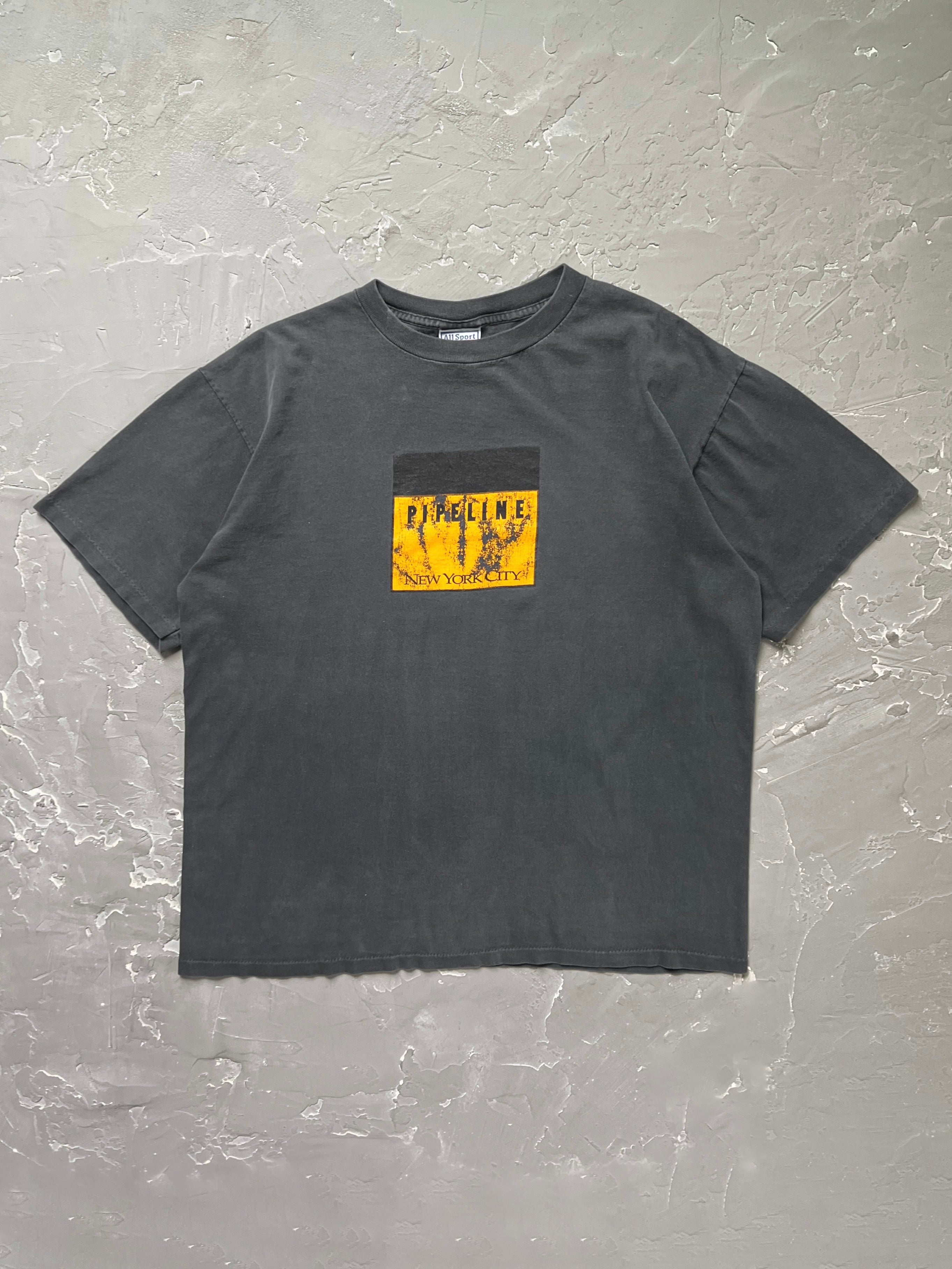 1990s Faded Black “Pipeline New York City” Tee [XL]