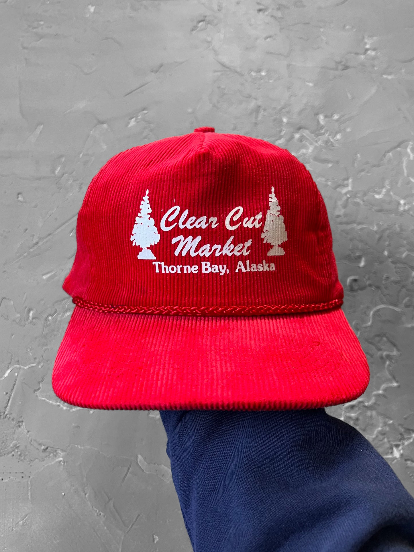 1980s “Clean Cut Market” Corduroy Trucker Hat