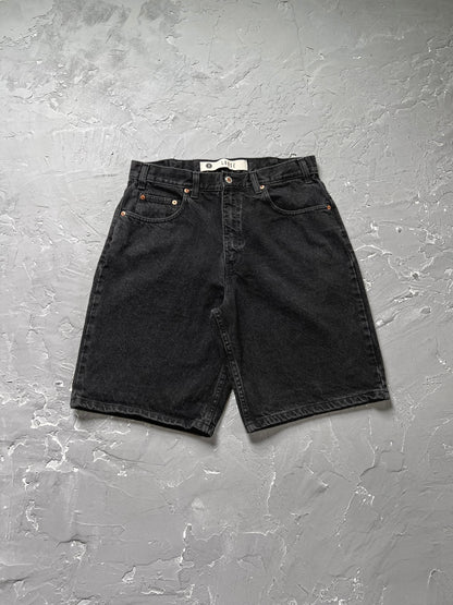 2001 Arizona Baggy Black Denim Shorts [33]