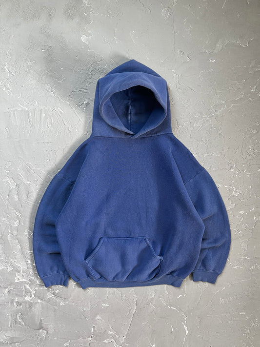 1980s Royal Blue Boxy Russell Athletic Hoodie [L]