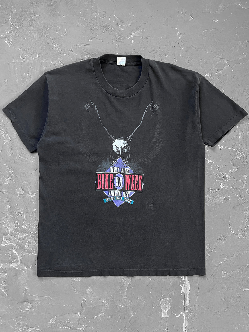 1996 Faded Black Harley Davidson Bike Week Tee [XL]