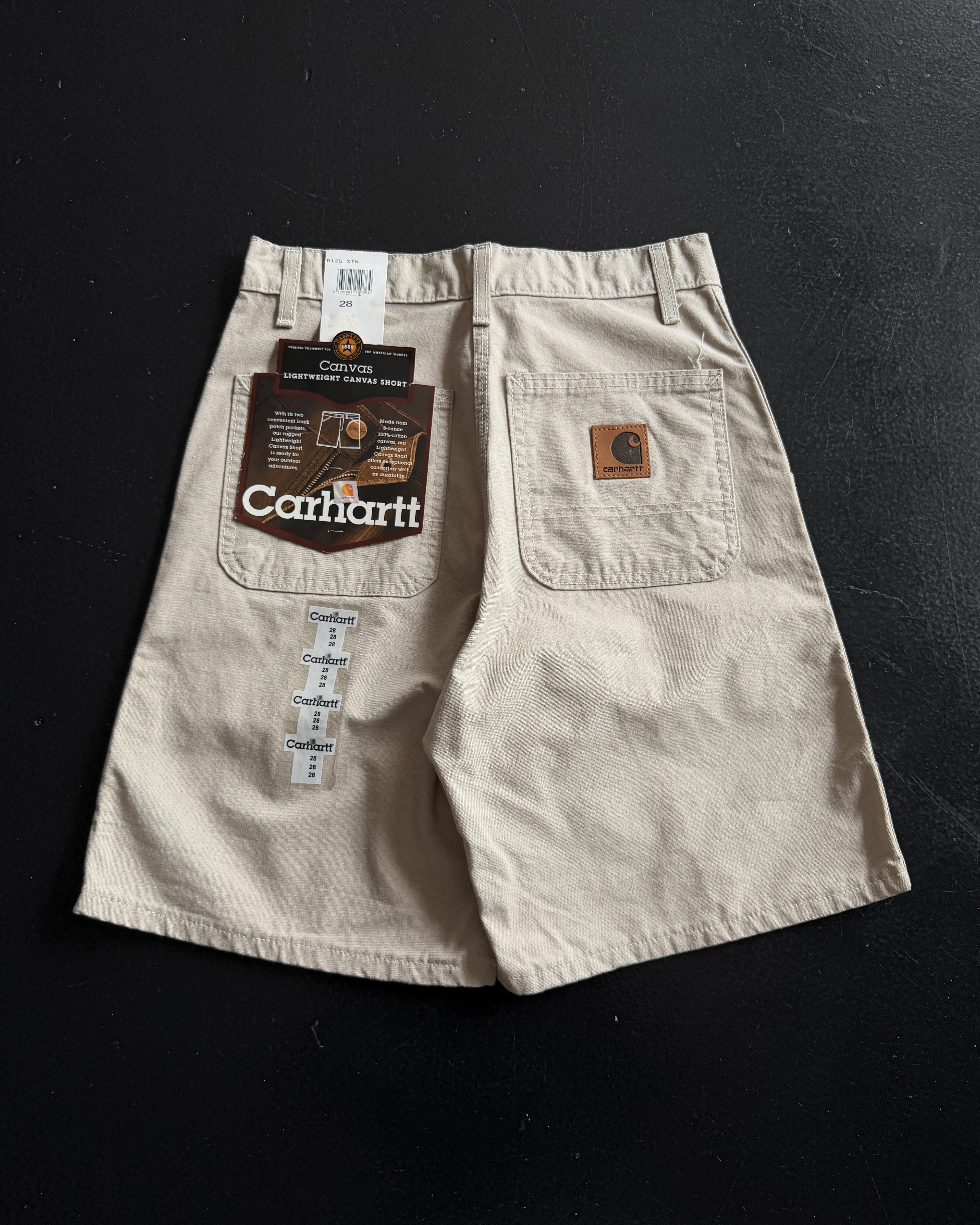 1990S STONE DEADSTOCK CARHARTT CARPENTER SHORTS