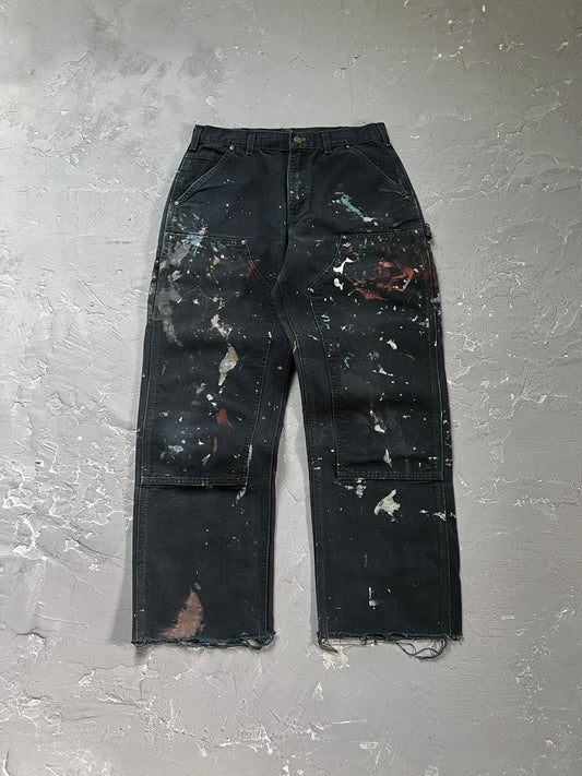 Carhartt Black Painted Double Knee Pants [32 x 30]