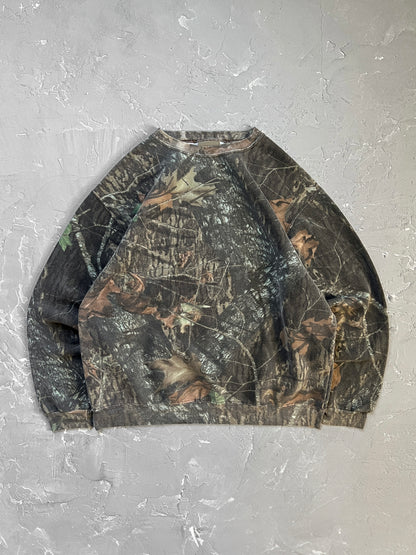 1990s Mossy Oak Camo Sweatshirt [XL]