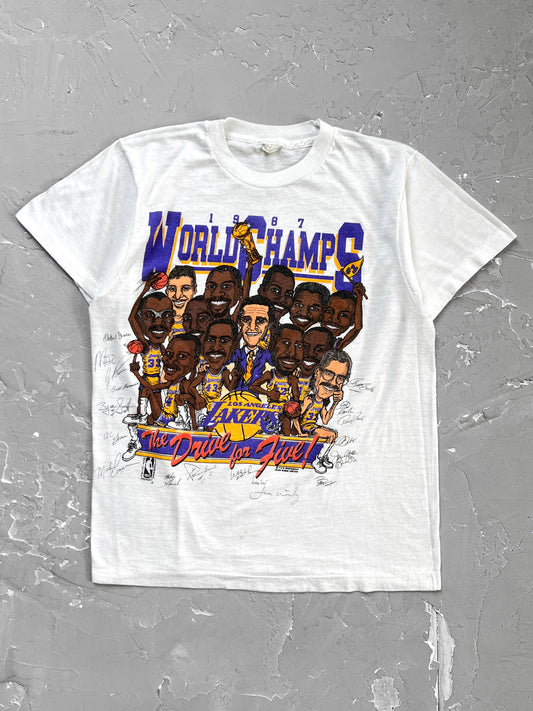 1987 Los Angeles Lakers World Champs Tee [S]