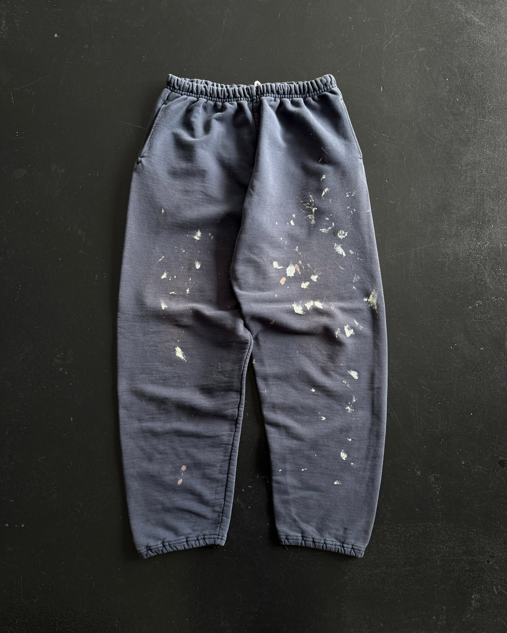 2000S NAVY PAINTED SWEATPANTS