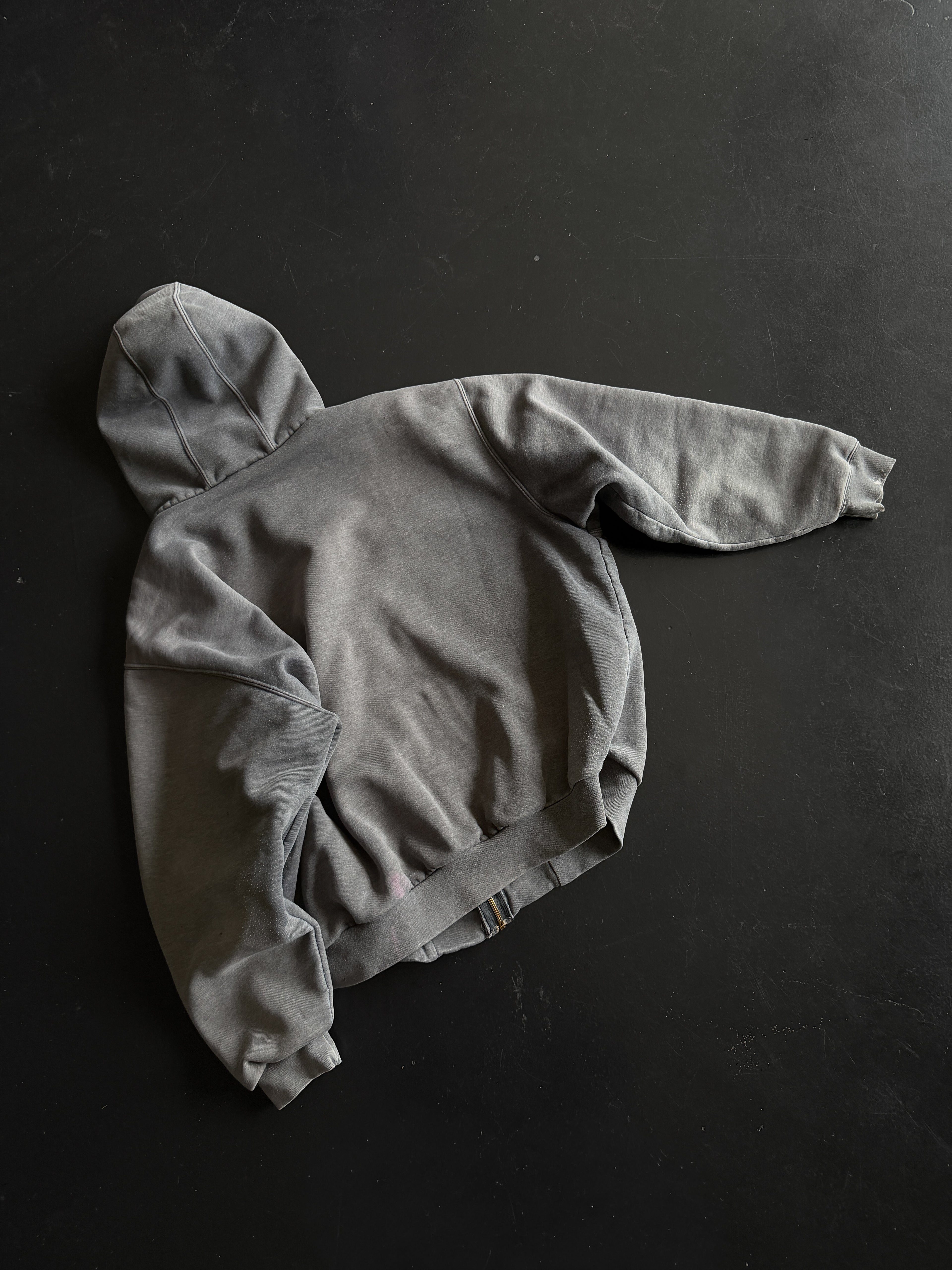 CARHARTT GRAY SUN FADED ZIP UP HOODIE