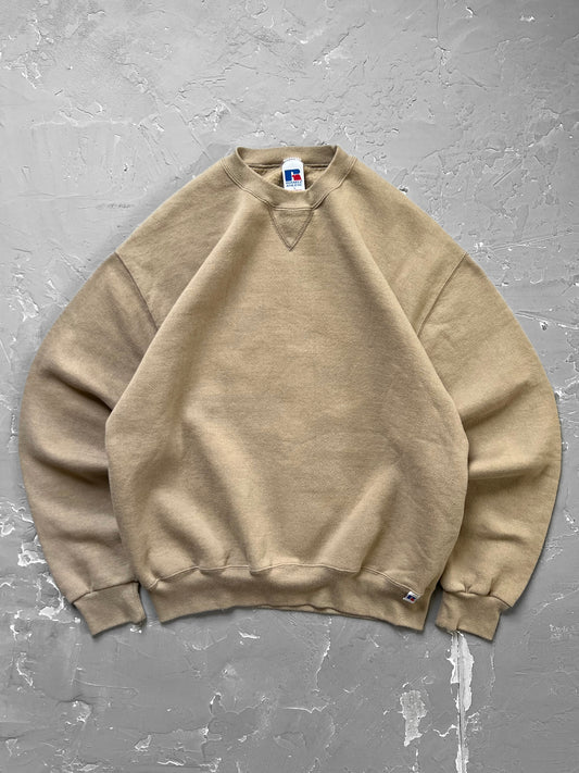 1990s Cream Russell Athletic Sweatshirt [L]