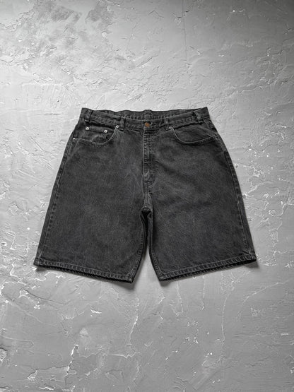 2000s Arizona Baggy Black Denim Shorts [36]