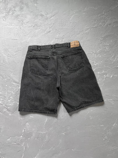 2000s Arizona Baggy Black Denim Shorts [36]