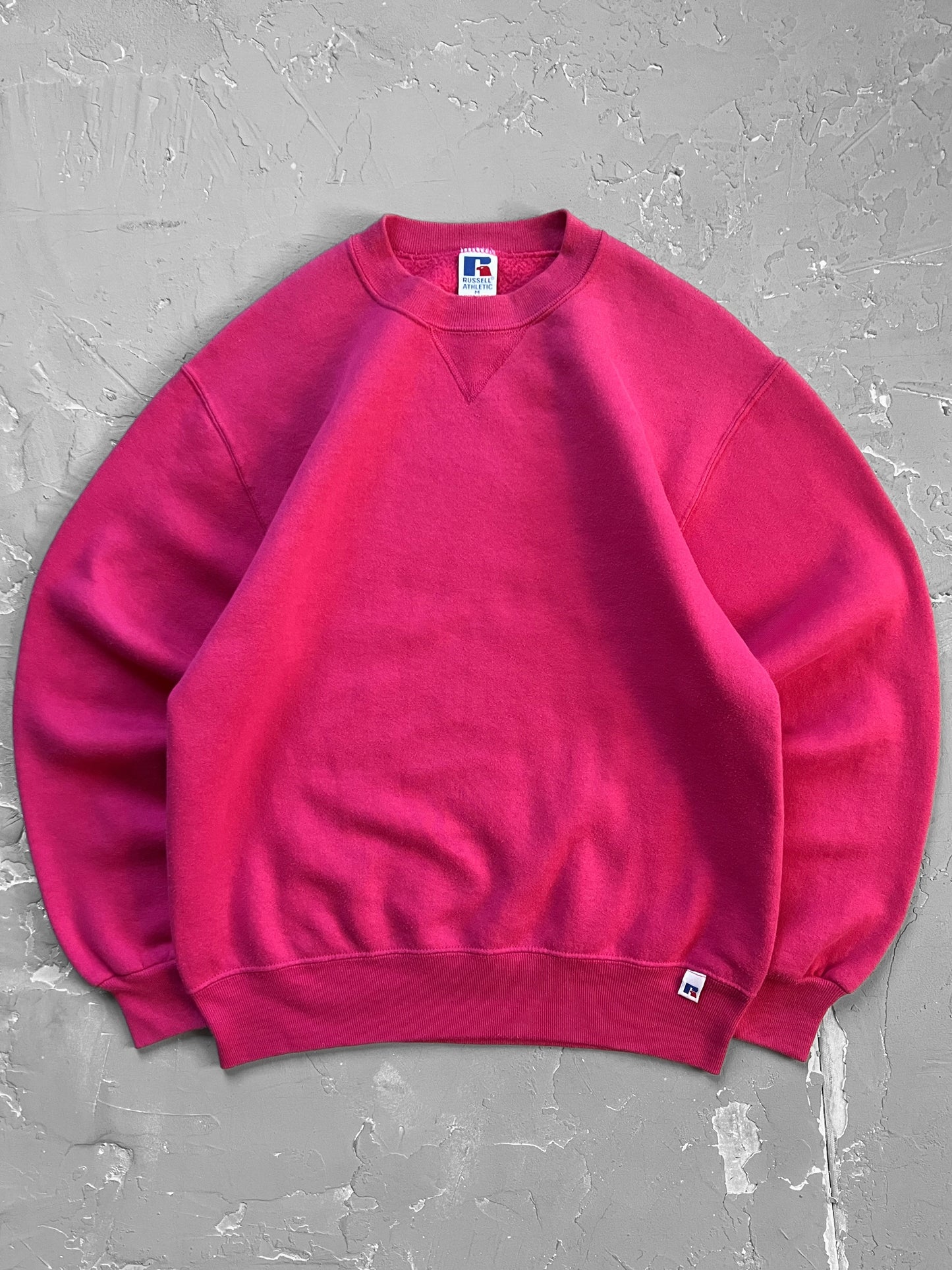 1990s Hot Pink Russell Athletic Sweatshirt [M]