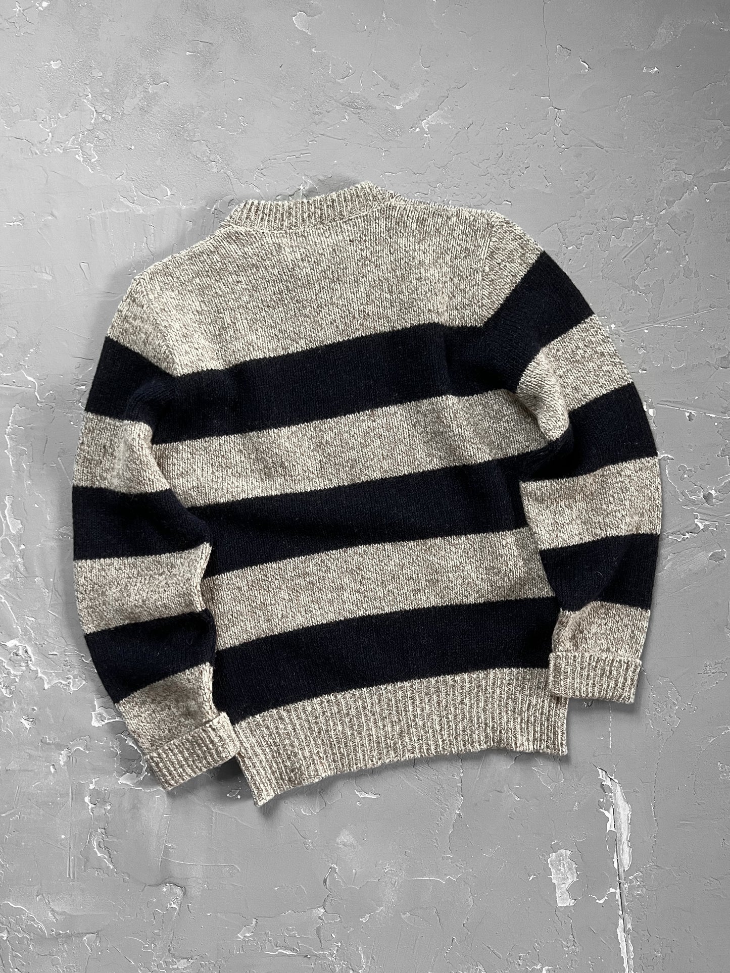 1980s L.L. Bean Striped Wool Sweater [M/L]