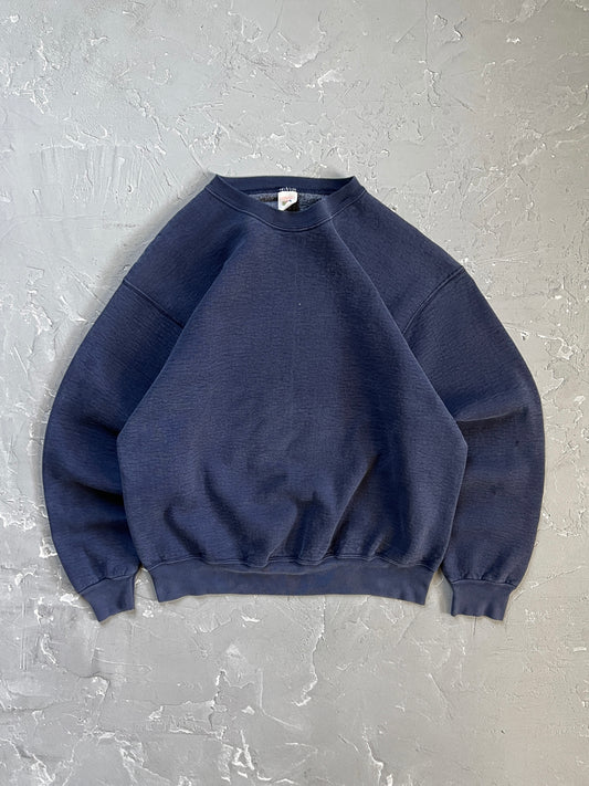 1990s Faded Navy Sweatshirt [XL]