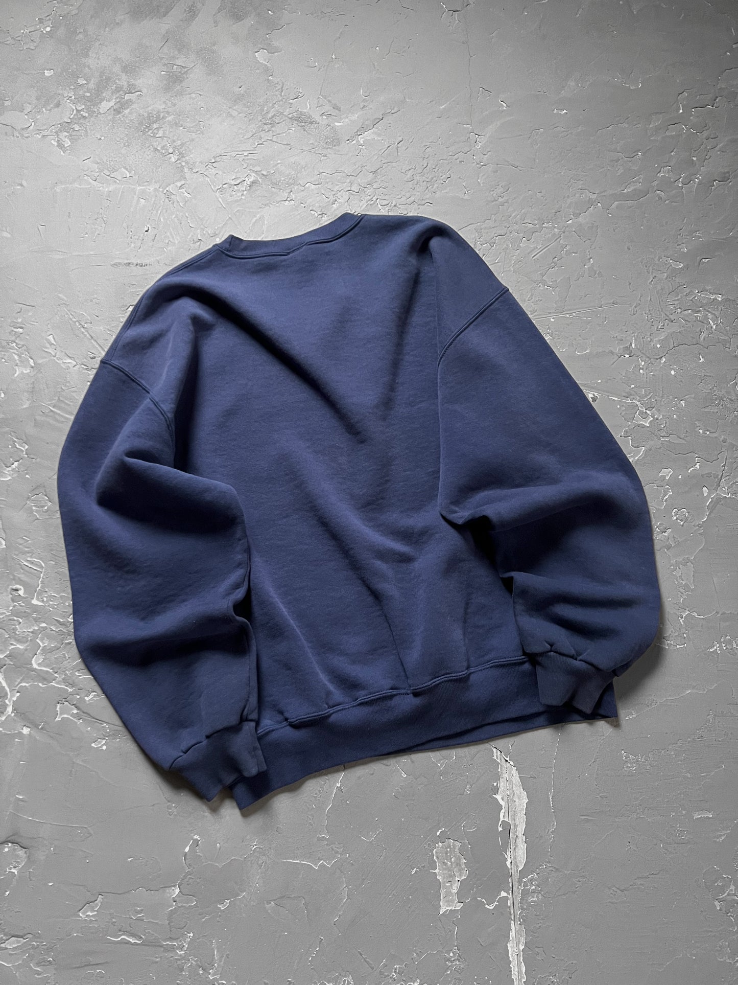 1990s Faded Navy Russell Athletic Sweatshirt [XL]