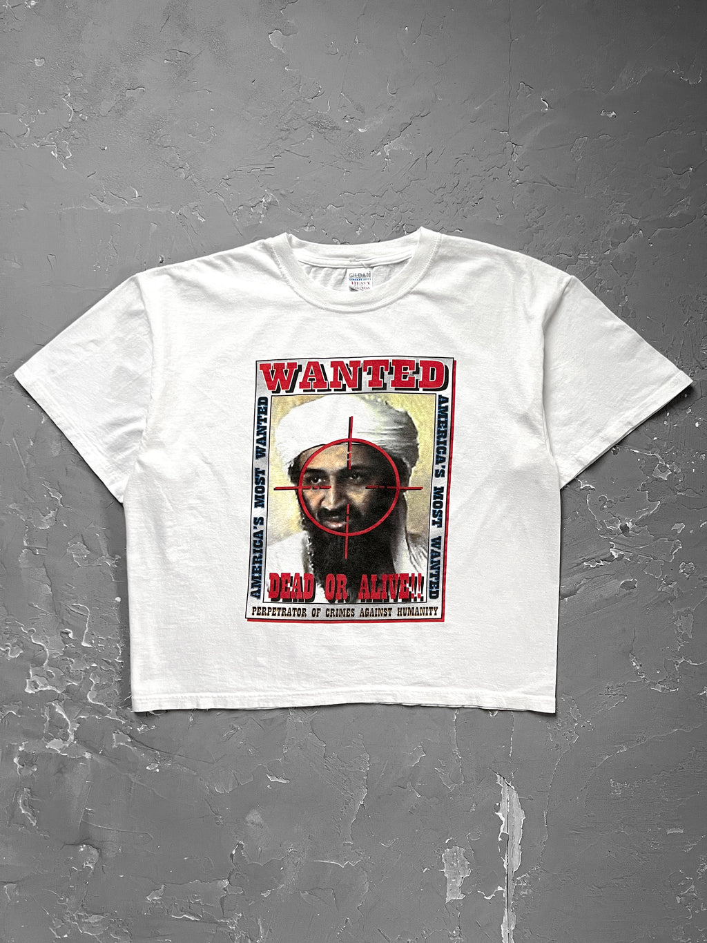 2001 Boxy Osama Wanted Poster Tee

[XL]