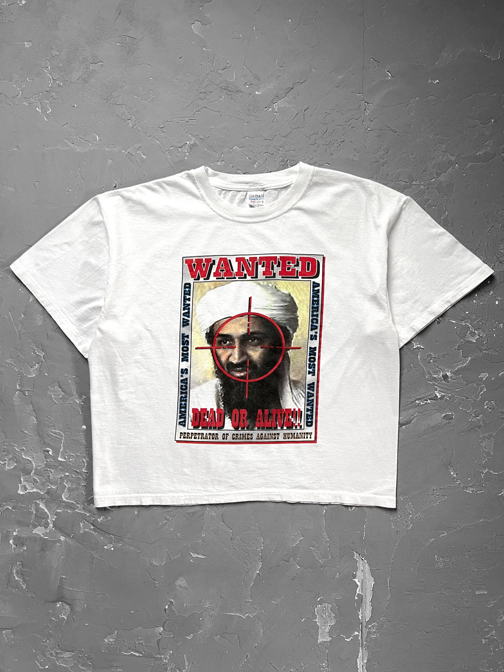 2001 Boxy Osama Wanted Poster Tee

[XL]