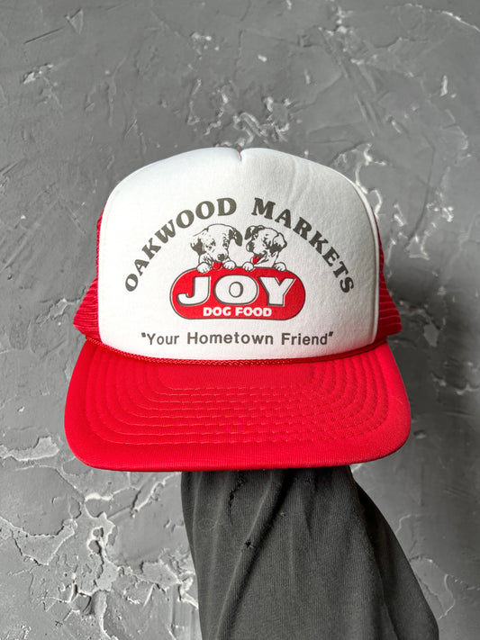 1990s Joy Dog Food Rope Trucker Hat