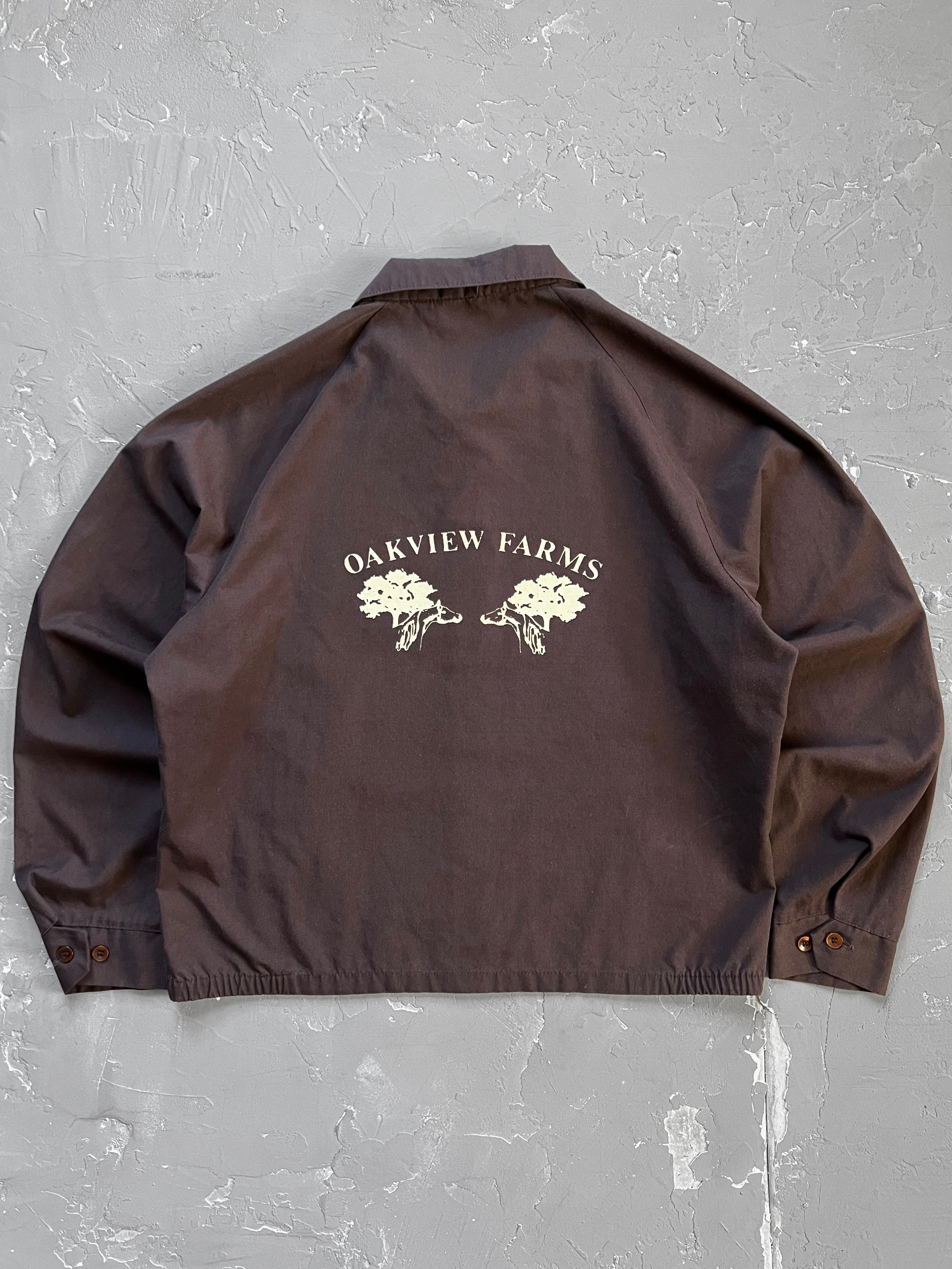 1980s Mocha “Oakview Farms” Harrington Jacket [M]