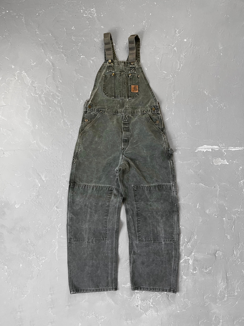 Carhartt Moss Green Double Knee Overalls [32 x 30]
