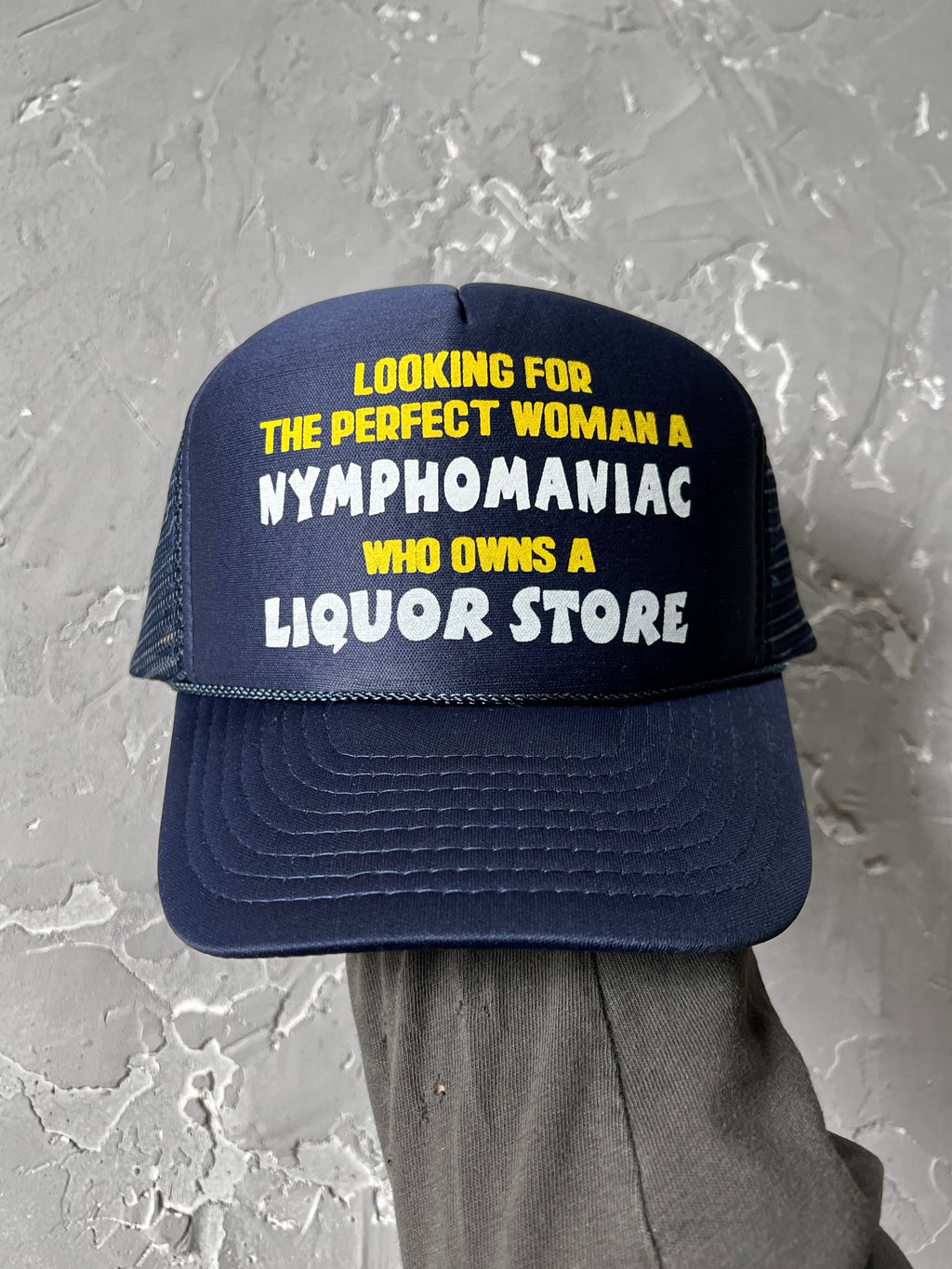 1980s “Looking For The Perfect Woman..” Rope Trucker Hat
