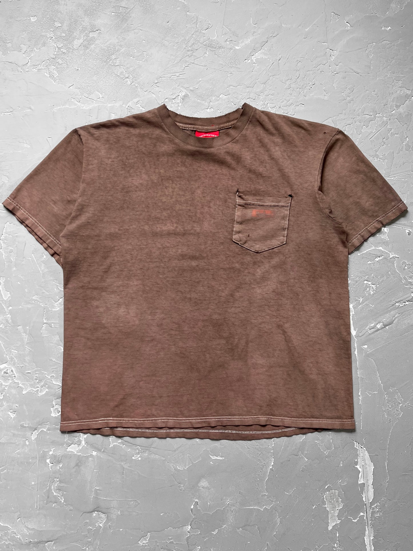 1990s Overdyed Mocha Marlboro Tee [XL]