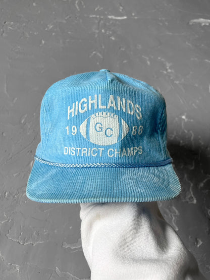 1988 Powder Blue “Highlands District Champs” Rope Trucker Hat