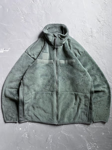 1990s U.S. Army Sage Green Cold Weather Fleece Jacket [L]