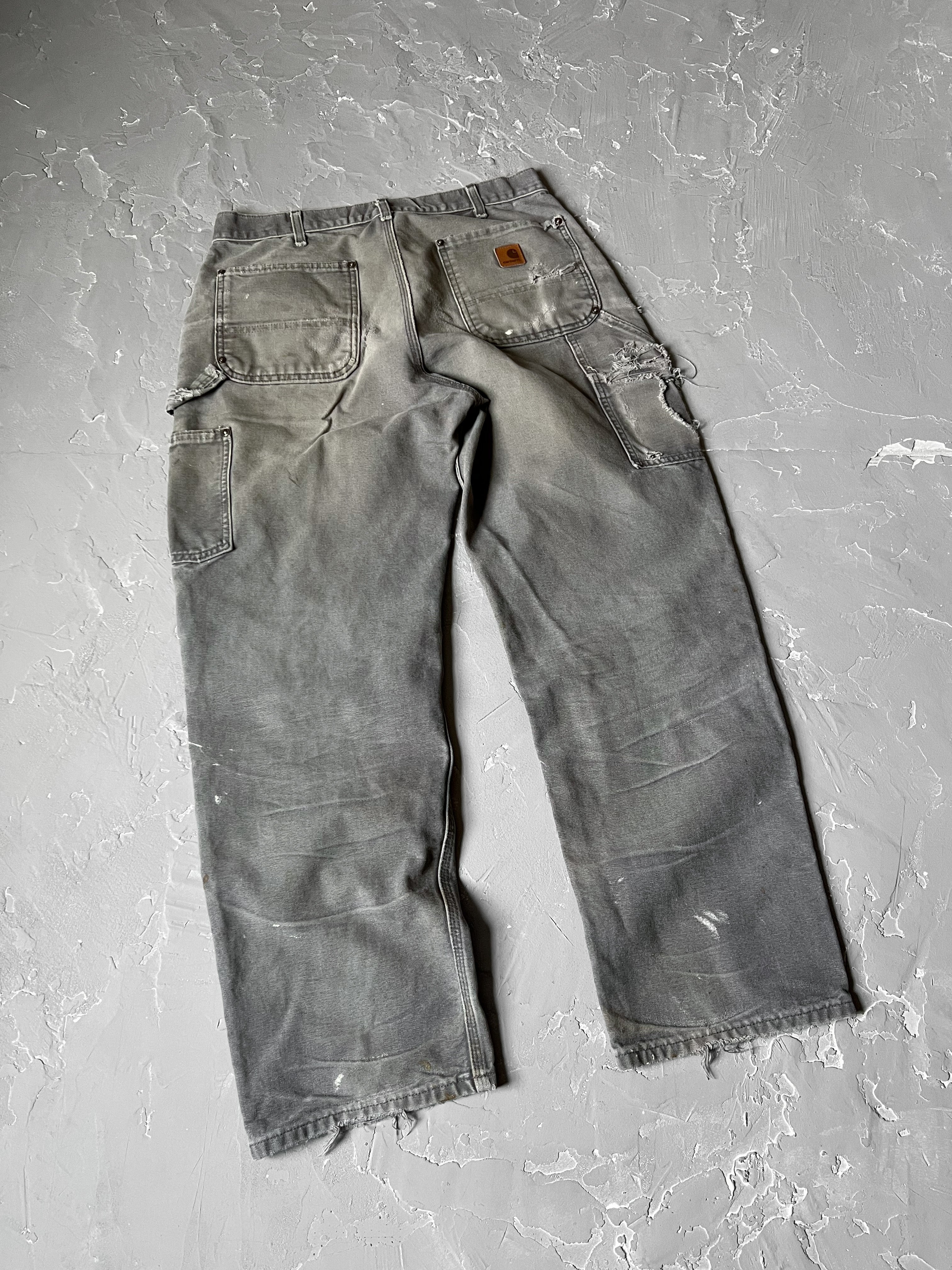 Carhartt Stone Gray Painted Double Knee Pants [32 x 32]