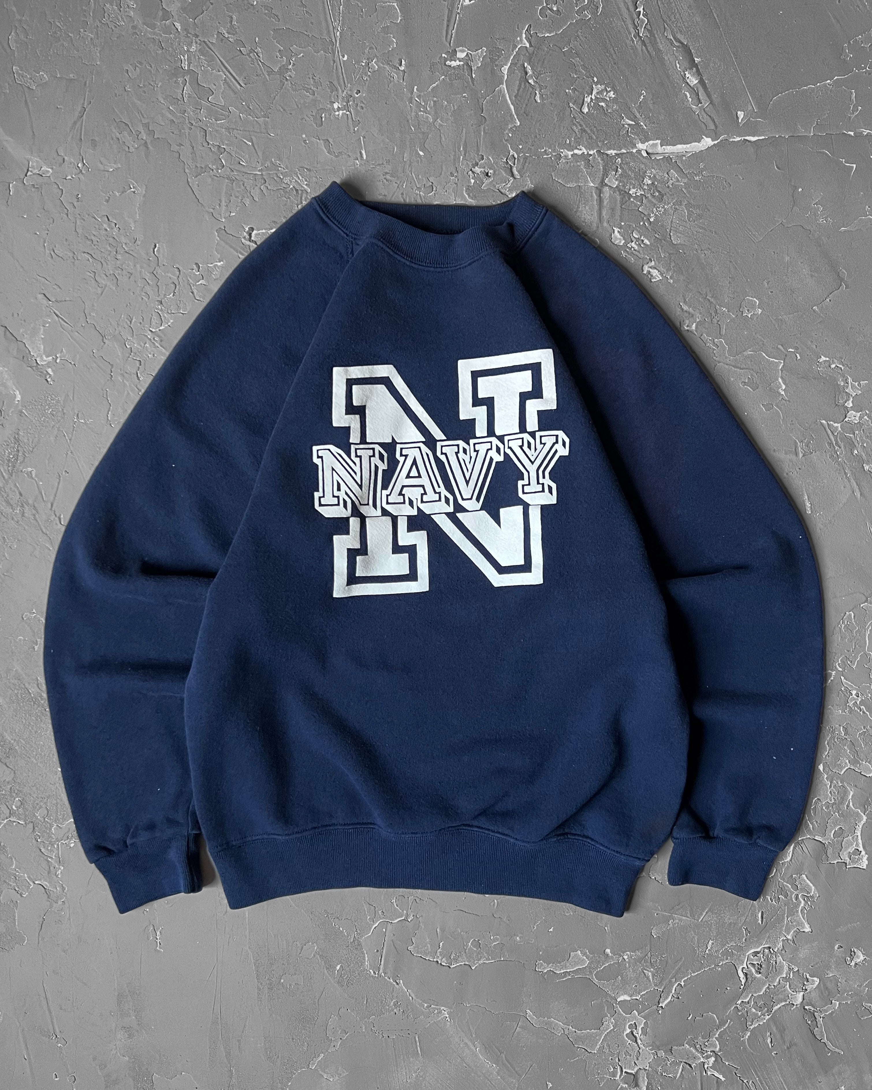 1980s U.S. Navy Raglan Sweatshirt [M]