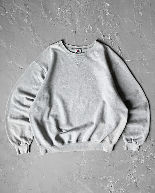 1990s Heather Gray Boxy Champion Sweatshirt [XL]