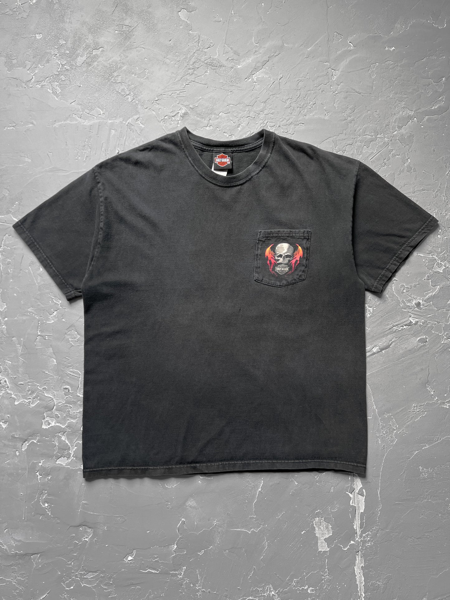 2000s Faded Black Harley Davidson Tee [XL]