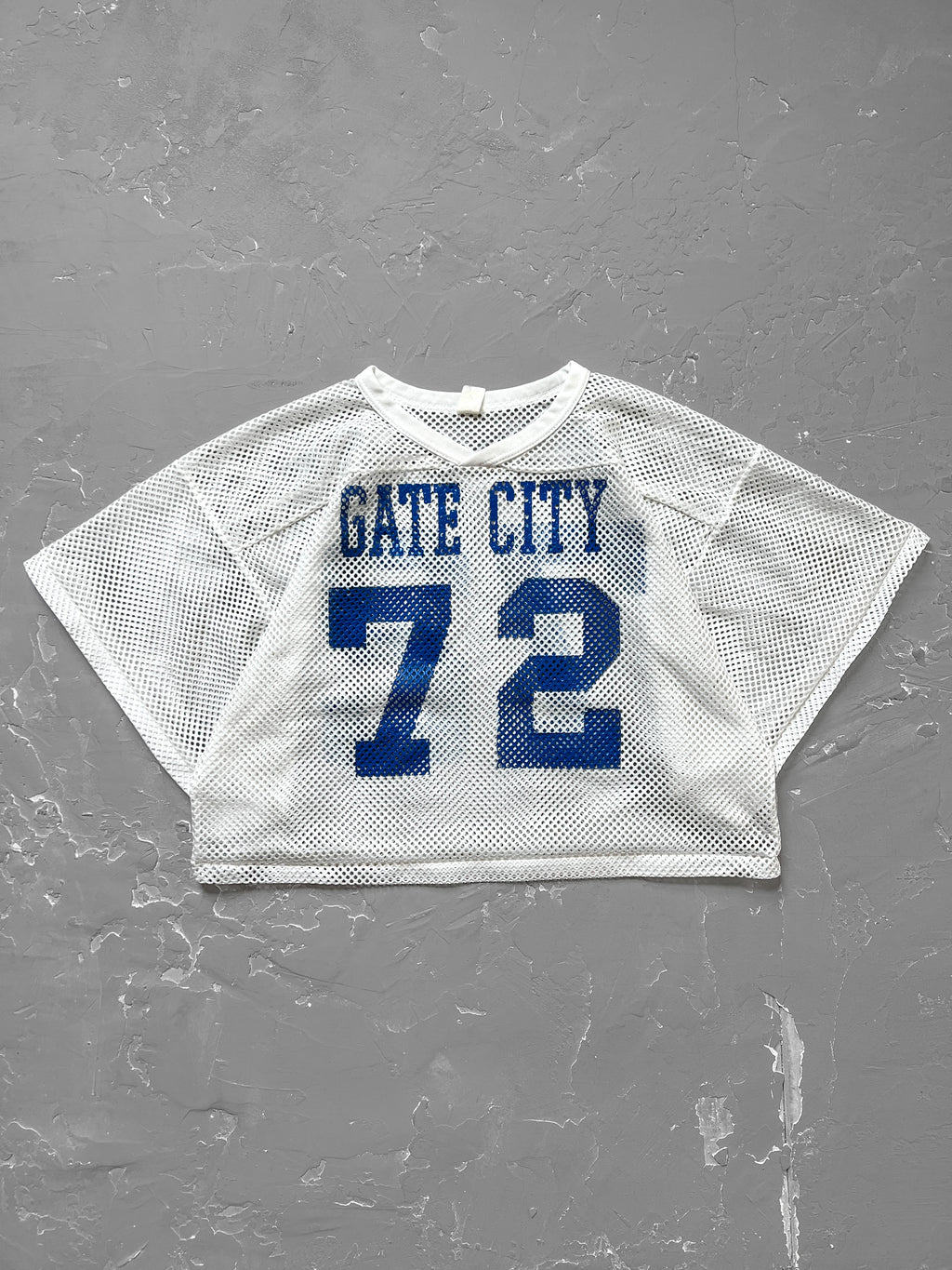 1980s “Gate City” Cropped Mesh Football Jersey [XL]