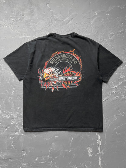 2000s Faded Black Harley Davidson Tee [XL]