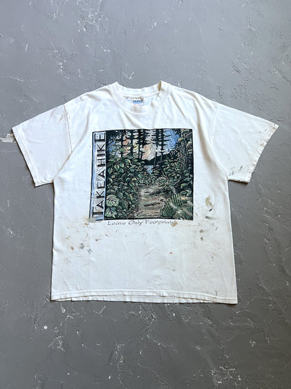 1997 Painted “Take A Hike” Tee [L]