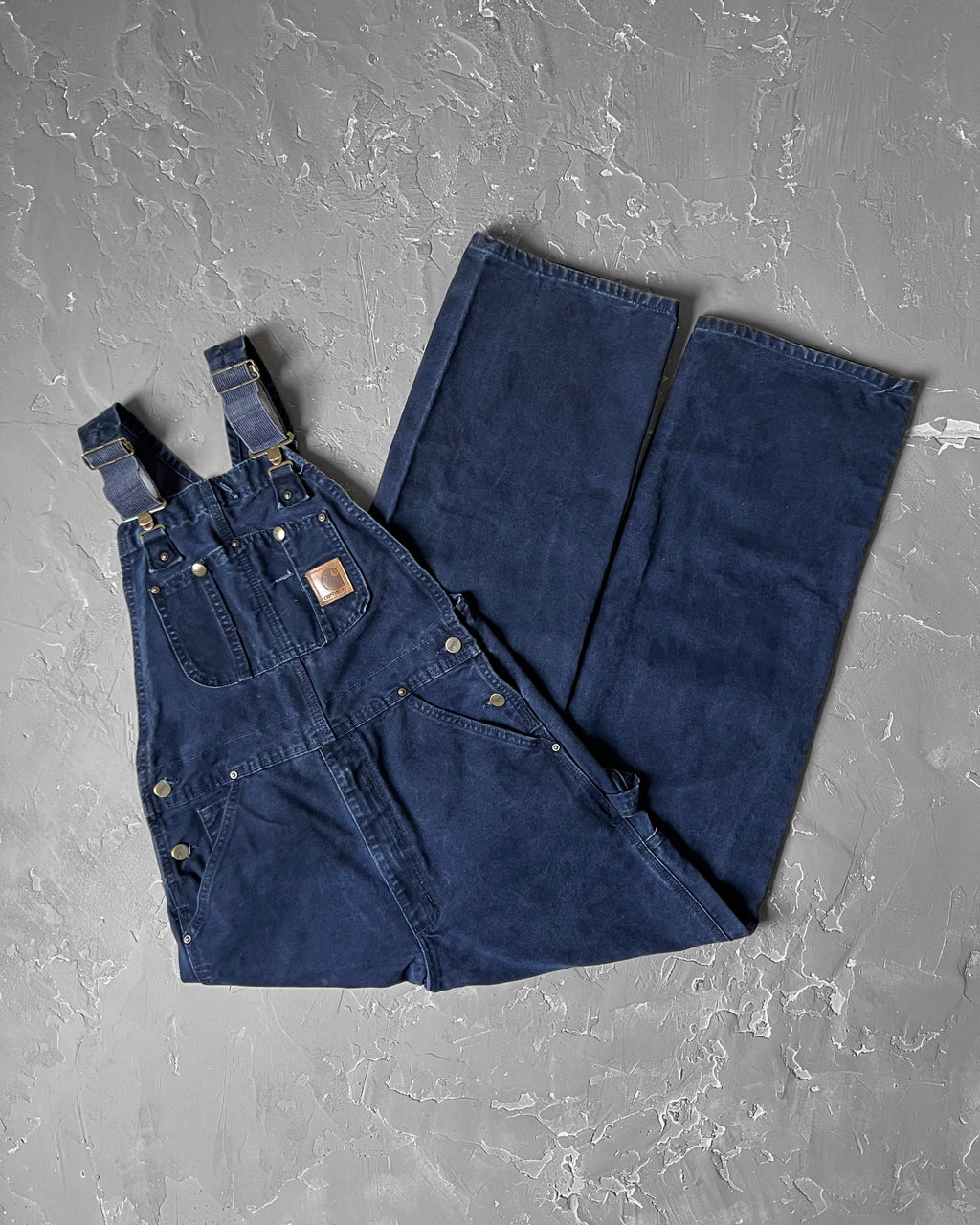 Carhartt Navy Double Knee Overalls [30 x 32]