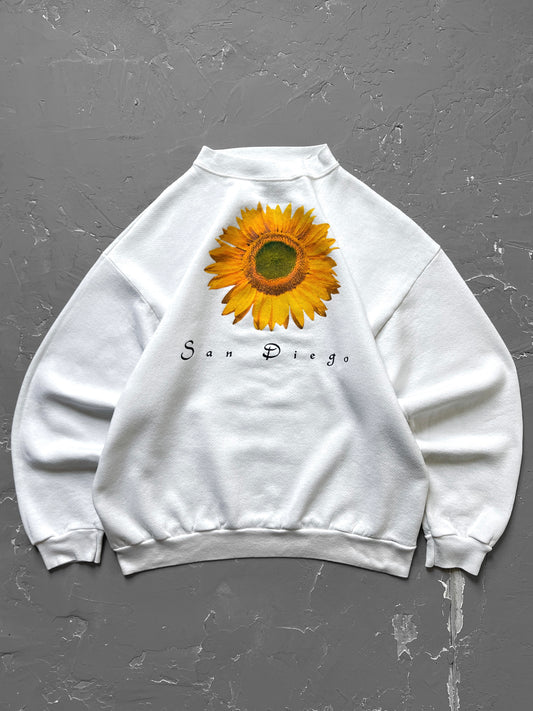 1990s San Diego Sunflower Sweatshirt [L]