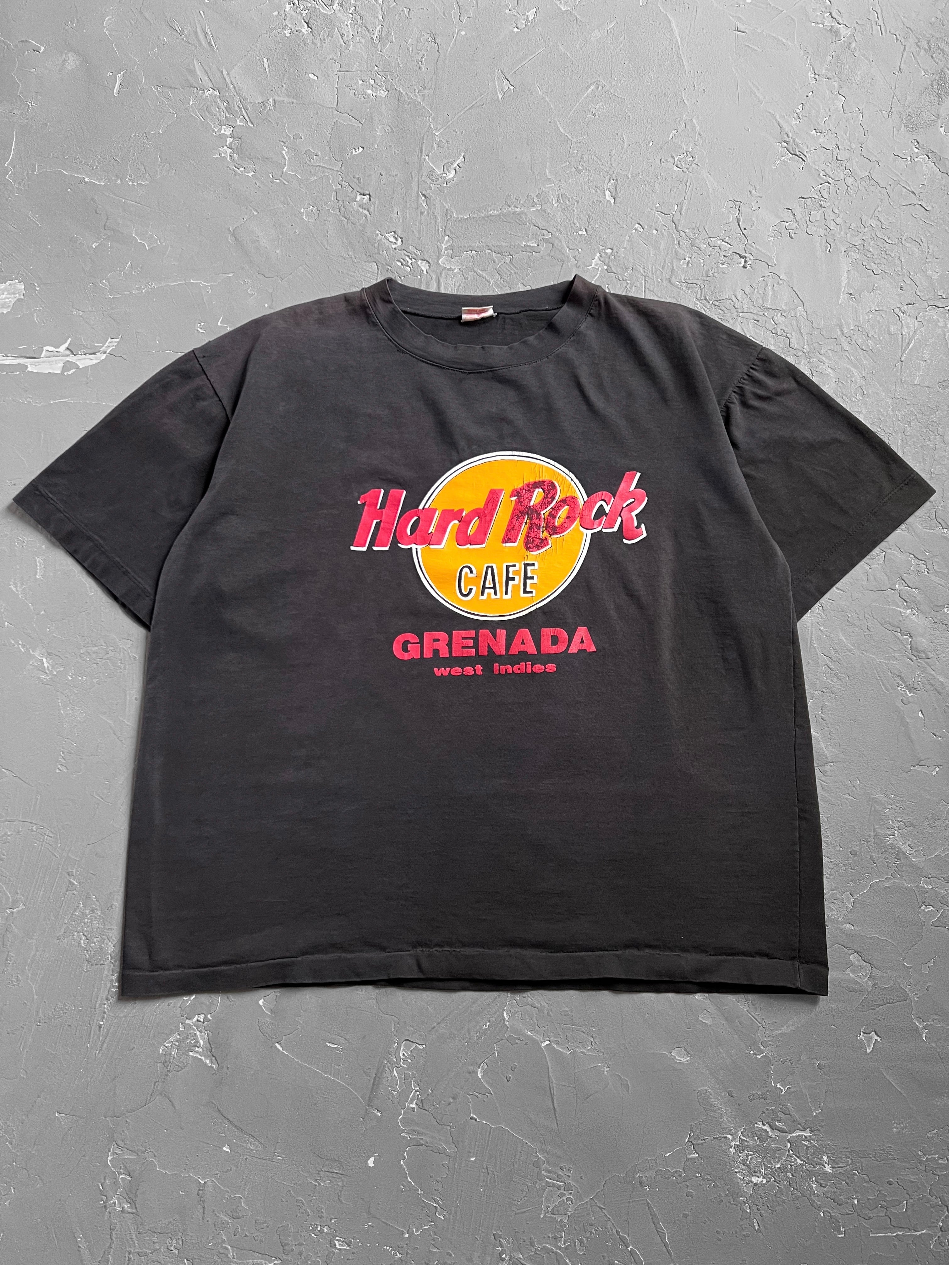 1990s Faded Black Boxy Hard Rock Tee [XL]