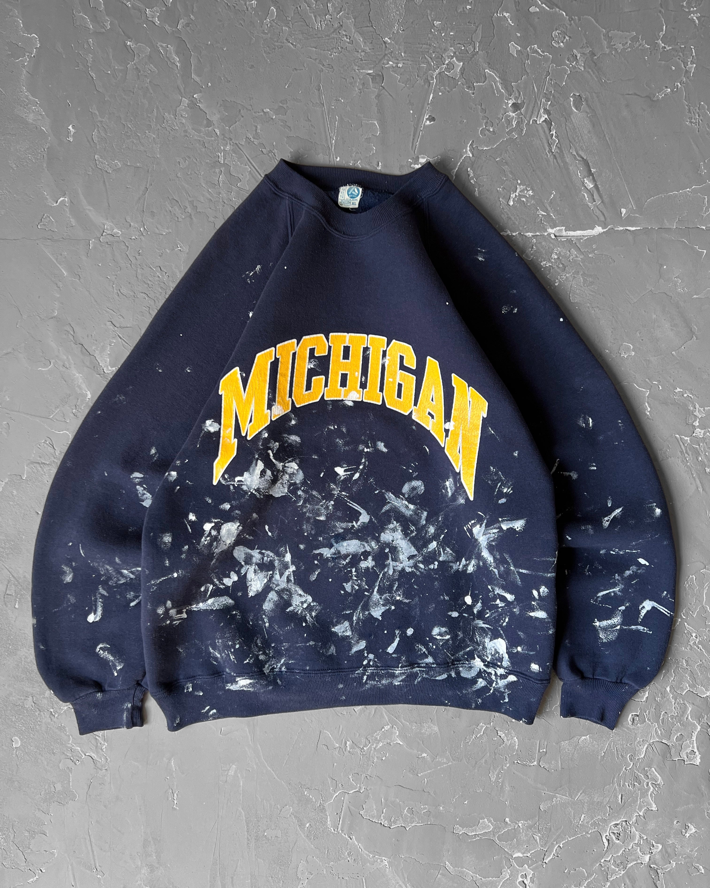 1990s Painted Michigan Sweatshirt [M]