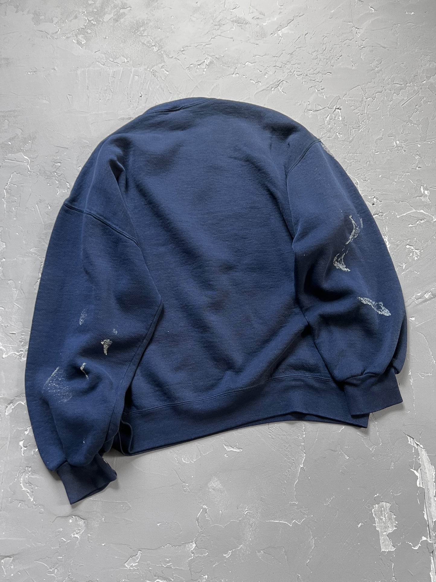 1990s Boxy Faded & Painted Russell Athletic Sweatshirt [XL]